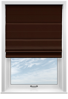 Faux Suede, Mocha - Roman Blind